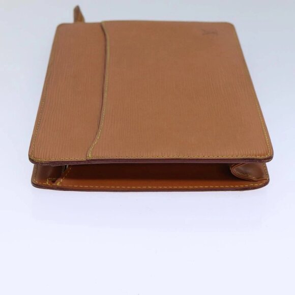 LOUIS VUITTON Epi Pochette Homme Clutch Bag Brown Zipang gold - Picture 5 of 16